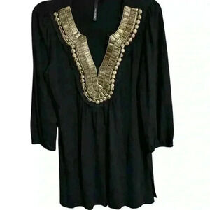 Kay Celine Medium Tunic Black Metal trim